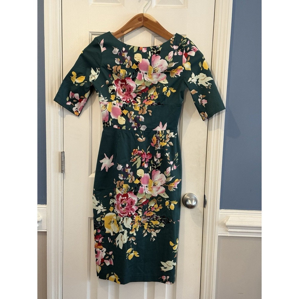 Green Floral Cottage Formal Dress By The Pretty Dress Company 8 Classic Church